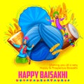 Happy Baisakhi background Royalty Free Stock Photo