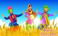 Happy Baisakhi background Royalty Free Stock Photo