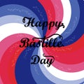 Happy Bastille Day greeting card