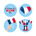 happy bastille day Royalty Free Stock Photo