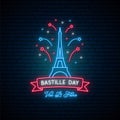 Happy Bastille Day, 14 July. Royalty Free Stock Photo