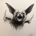 Happy Bat Portrait Sketch In Craig Mullins Style