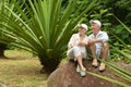 Happy elderly couple Royalty Free Stock Photo