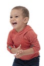 Happy Beautiful Young Child Laughing Hysterically Royalty Free Stock Photo