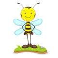 Happy Bee Royalty Free Stock Photo