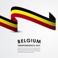 Happy Belgium Independence Day Celebrations Vector Template Design Illustration