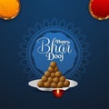 Happy bhai dooj celebration greeting card, bhai dooj festival of india