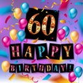 60 Happy Birthday background