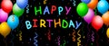 Happy Birthday Balloons , Banner Royalty Free Stock Photo