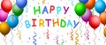 Happy Birthday Balloons , Banner Royalty Free Stock Photo