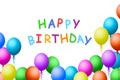 Happy Birthday Balloons , Banner Royalty Free Stock Photo