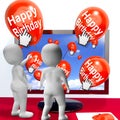 Happy Birthday Balloons Show Festivities and Invitations Internet