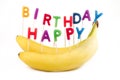 Happy Birthday Bananas Royalty Free Stock Photo