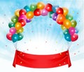 Happy birthday banner background. Royalty Free Stock Photo