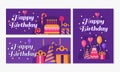 Happy birthday banners collection