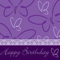 Happy Birthday butterfly card