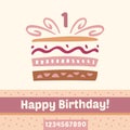 Happy Birthday cake Royalty Free Stock Photo