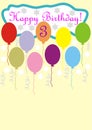 Happy birthday card Royalty Free Stock Photo