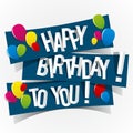 Happy Birthday Card Royalty Free Stock Photo