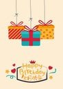 HAPPY BIRTHDAY CARD COVER WITH CHINESE CHARACTERS