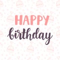 Happy Birthday card design Royalty Free Stock Photo