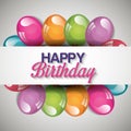 happy birthday card design Royalty Free Stock Photo