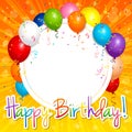 Happy birthday card Royalty Free Stock Photo