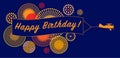 Animation of happy birthday card