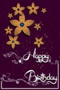 Happy birthday card illustration jpg Royalty Free Stock Photo