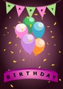 Happy birthday card template