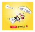 Happy Birthday Card yellow