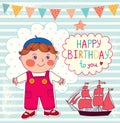 Happy Birthday cartoon card