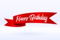 happy birthday celebration ribbon background design