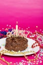 Happy birthday chocolate cake Royalty Free Stock Photo