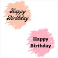 Happy Birthday. Colorful happy birthday design. Happy Birthday poster design