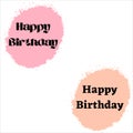 Happy Birthday. Colorful happy birthday design. Happy Birthday poster design