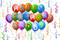 Happy Birthday Daddy Balloons , Banner Royalty Free Stock Photo