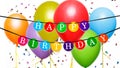 Happy Birthday Decorations Banner Royalty Free Stock Photo