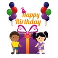 Happy Birthday design Royalty Free Stock Photo