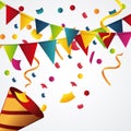 Happy birthday design. confetti icon. celebration concept
