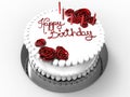 Happy birthday festive cake Royalty Free Stock Photo