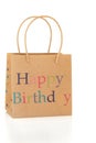 Happy Birthday Gift Bag Royalty Free Stock Photo