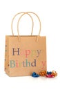 Happy Birthday Gift Bag Royalty Free Stock Photo