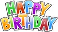 Happy birthday graffiti Royalty Free Stock Photo
