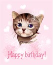 Happy birthday greeting card