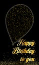 Happy Birthday Greeting card bithday card balloon happy birthday to you