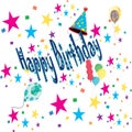 Happy birthday greeting card