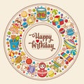 Happy birthday greeting card