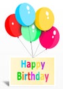 Happy Birthday Greeting card colorful design