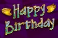 Happy birthday greeting card for a party